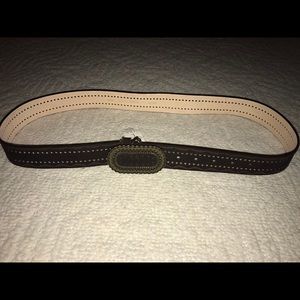 LOFT brown suede belt
